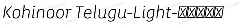 Kohinoor Telugu-Light字体转换